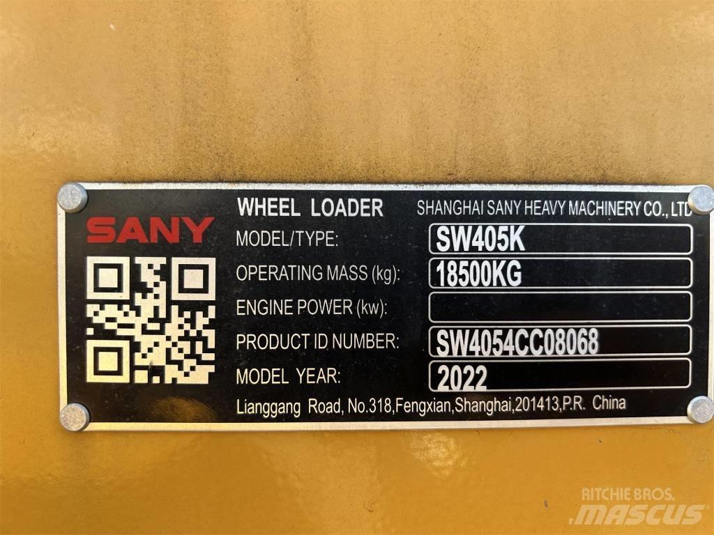 Sany SW405K Gumikerekes homlokrakodók