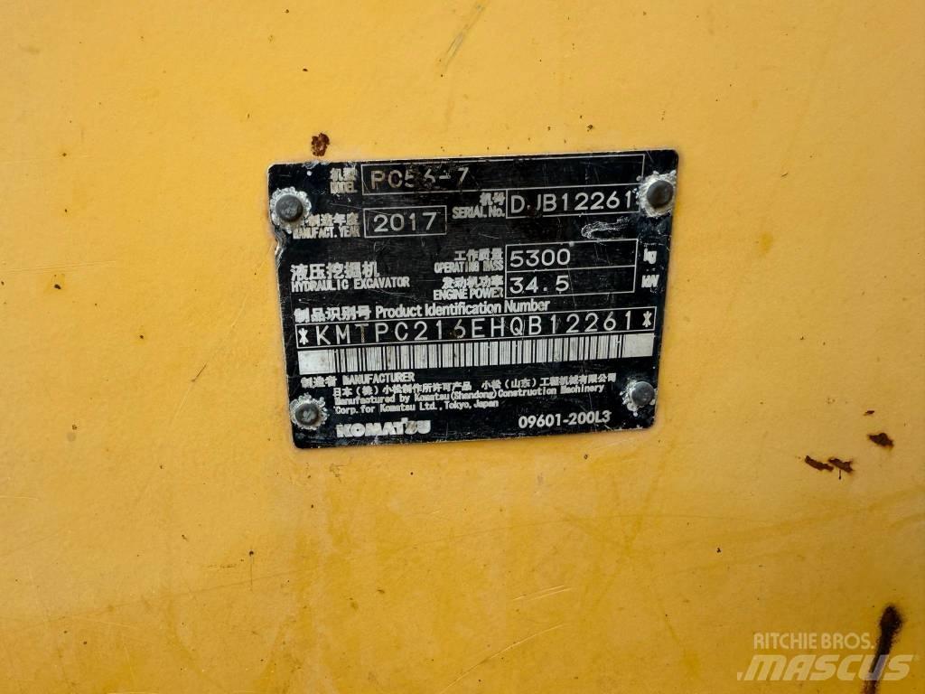 Komatsu PC 56-7 Mini kotrók < 7t