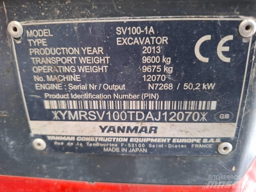 Yanmar SV100-1A Közepes (midi) kotrók 7 t - 12 t