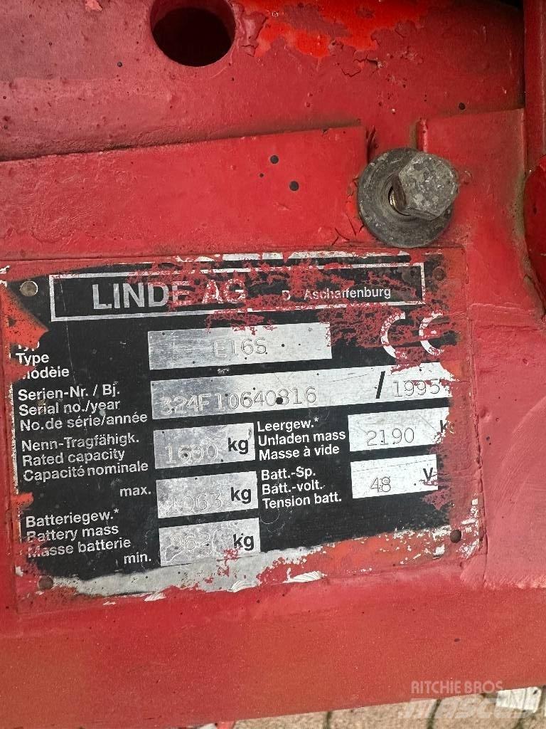 Linde E 16 S Elektromos targoncák
