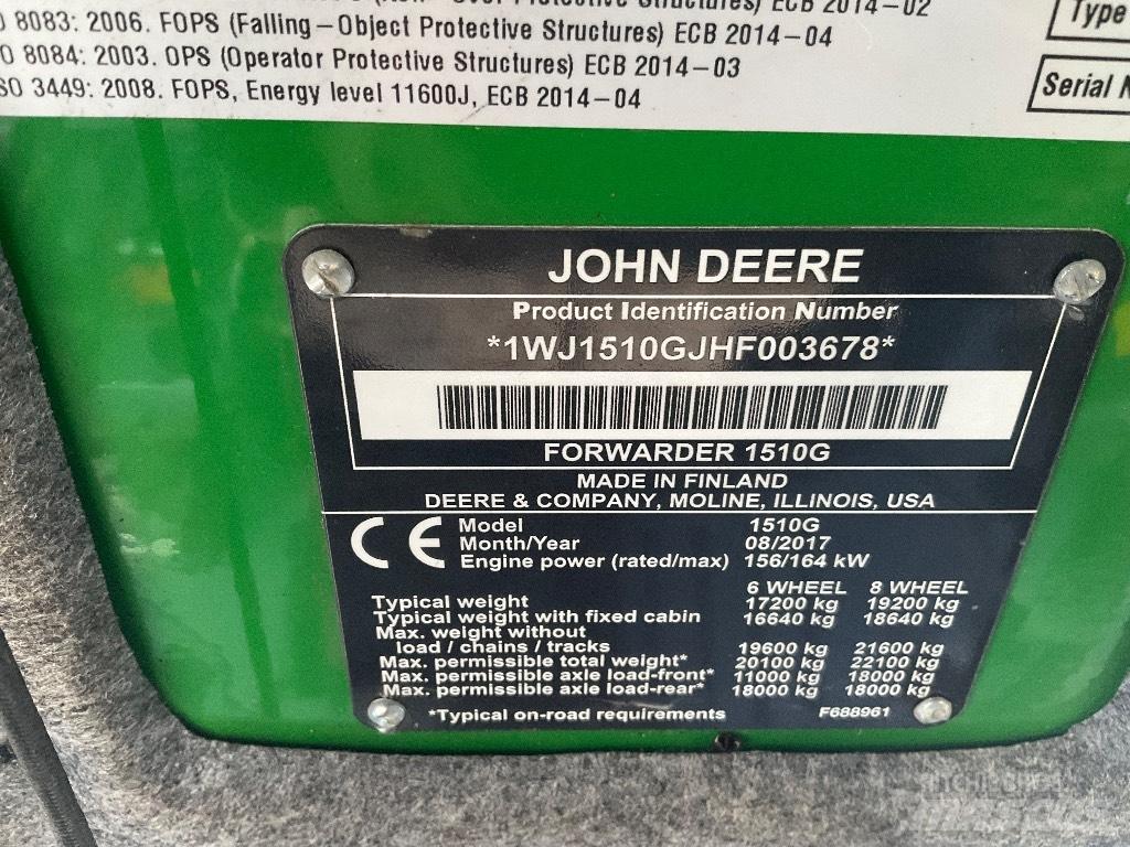 John Deere 1510G Kihordók