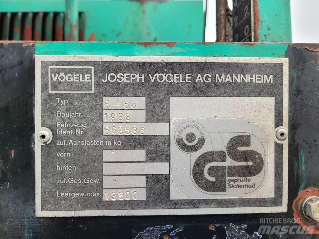 Vögele Super 1500 Aszfalt terítõ gépek