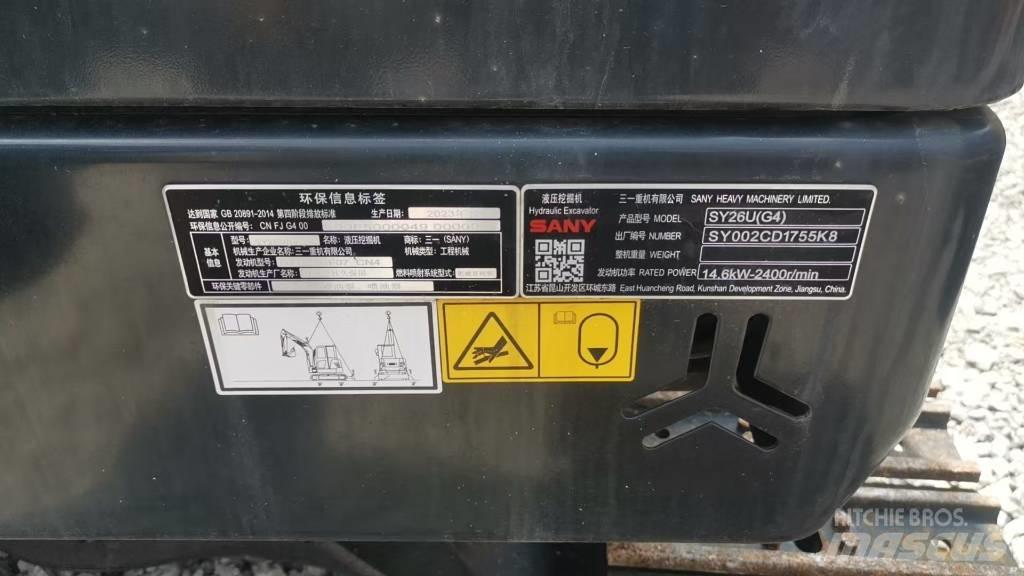 Sany SY 26 U Mini kotrók < 7t