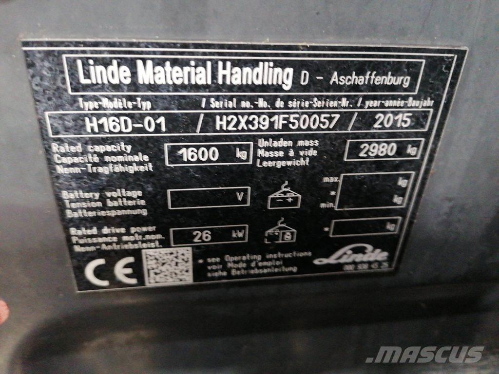 Linde H16D-01 Dízel targoncák