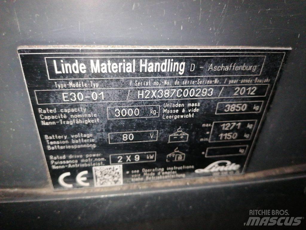 Linde E30-01 Elektromos targoncák
