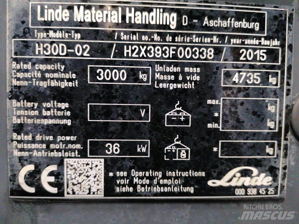 Linde H30D-02 Dízel targoncák