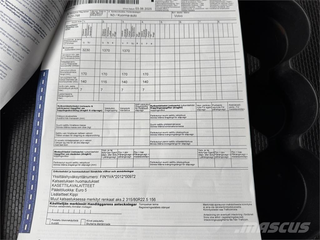 Volvo FMX 8x4 Billenő teherautók