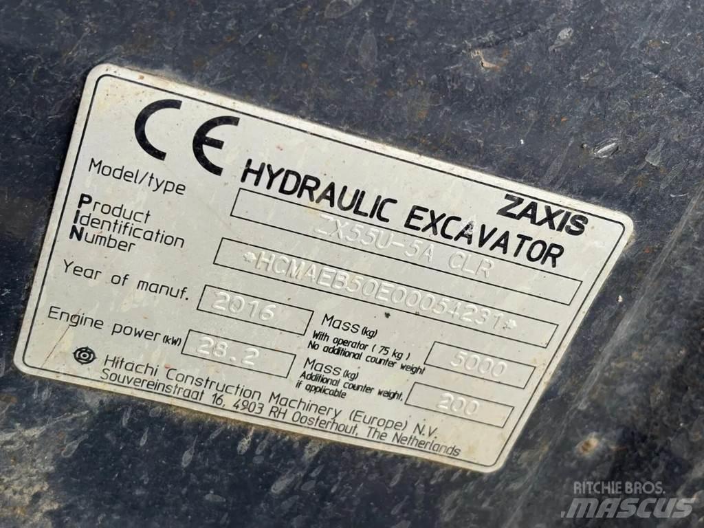 Hitachi ZX55U-5A Mini kotrók < 7t