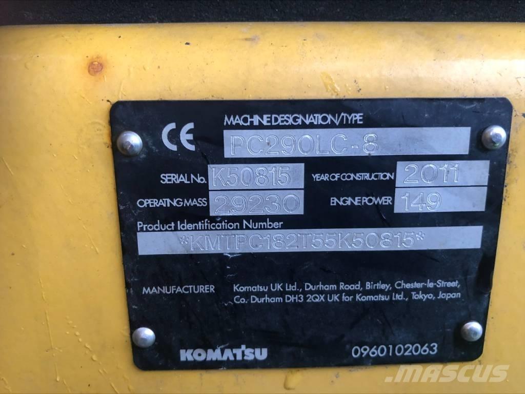 Komatsu PC 290 LC-8 Lánctalpas kotrók