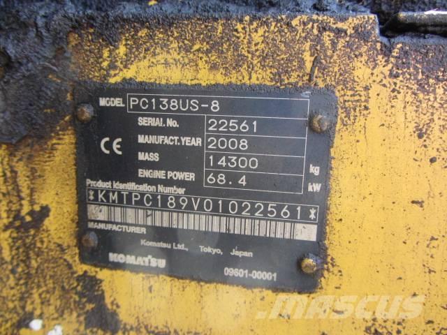 Komatsu PC 138-8 US Lánctalpas kotrók