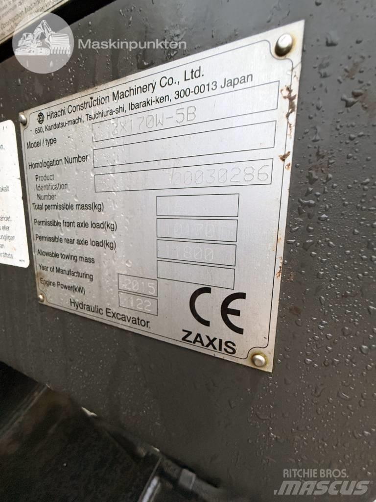 Hitachi ZX 170 W-5 B Gumikerekes kotrók