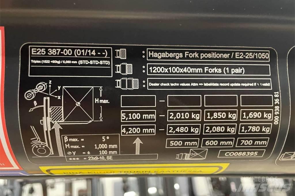 Linde E 25 Elektromos targoncák