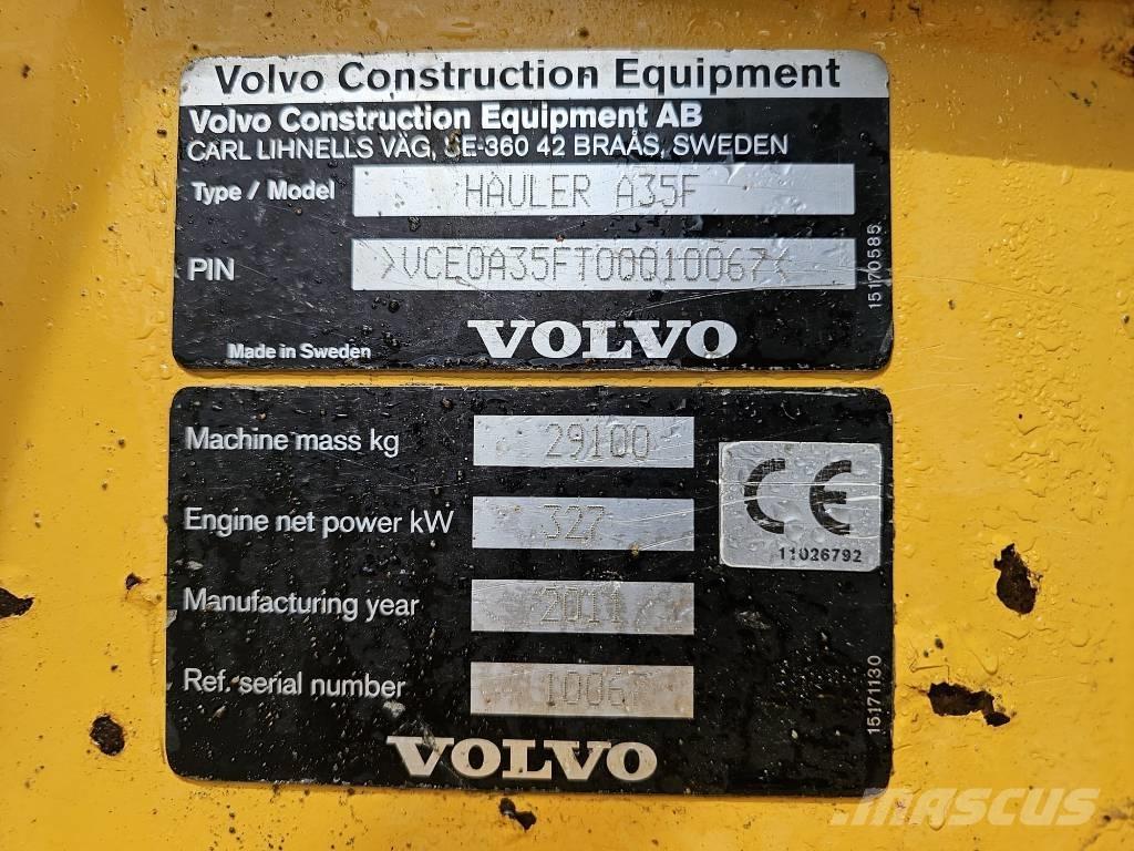 Volvo A 35 F Csuklósdömperek