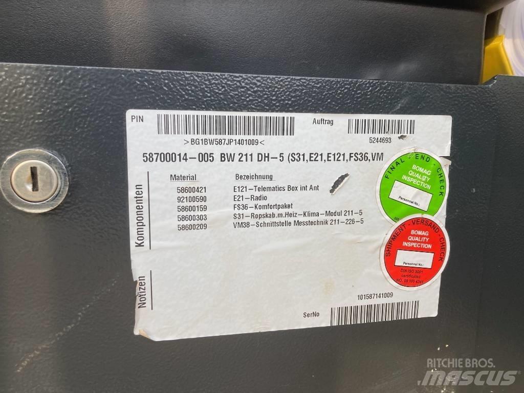 Bomag BW 211 DH-5 Egydobos hengerek