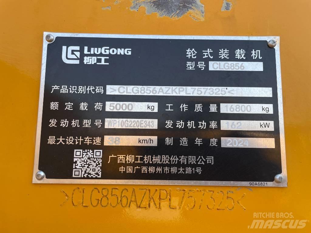LiuGong 856 H Gumikerekes homlokrakodók