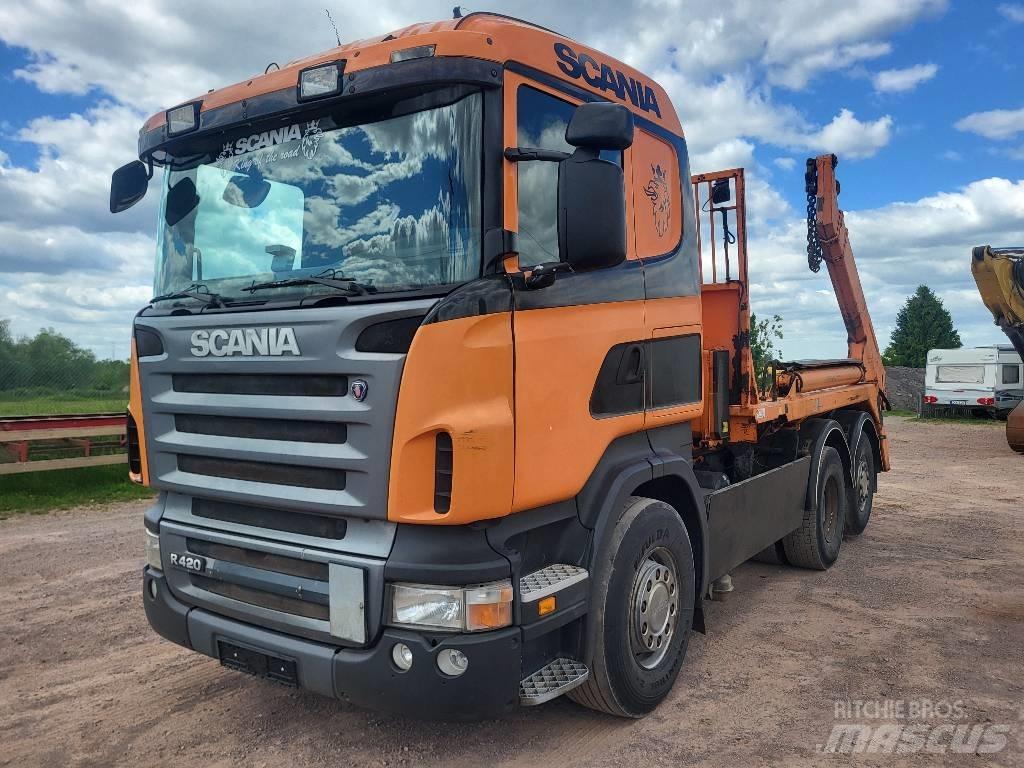 Scania R420LB 6x2 Raktárkonténerek
