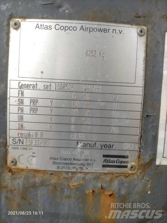 Atlas Copco QAS 500 Dízel áramfejlesztők