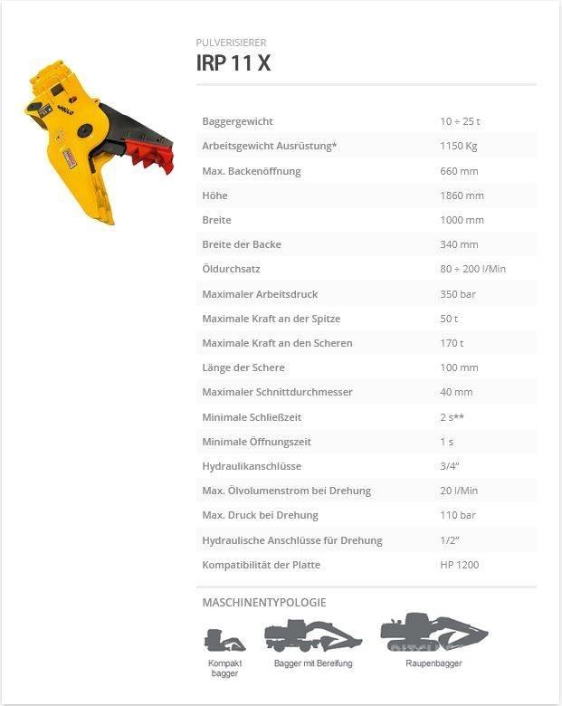 Indeco IRP 11 X Építőipari Törőgépek