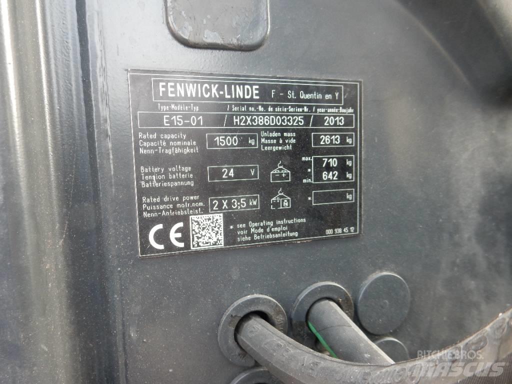 Linde E 15 Elektromos targoncák
