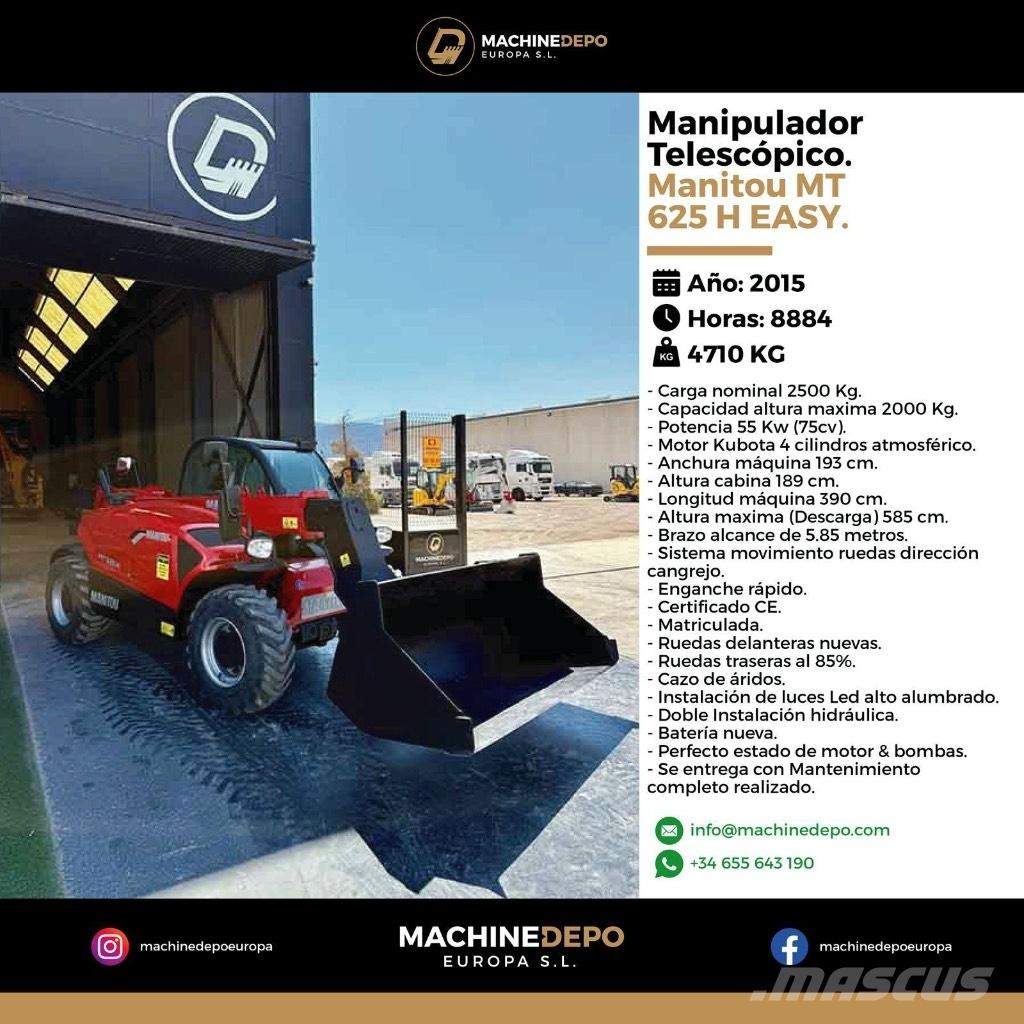 Manitou MT 625 H Teleszkópos rakodók