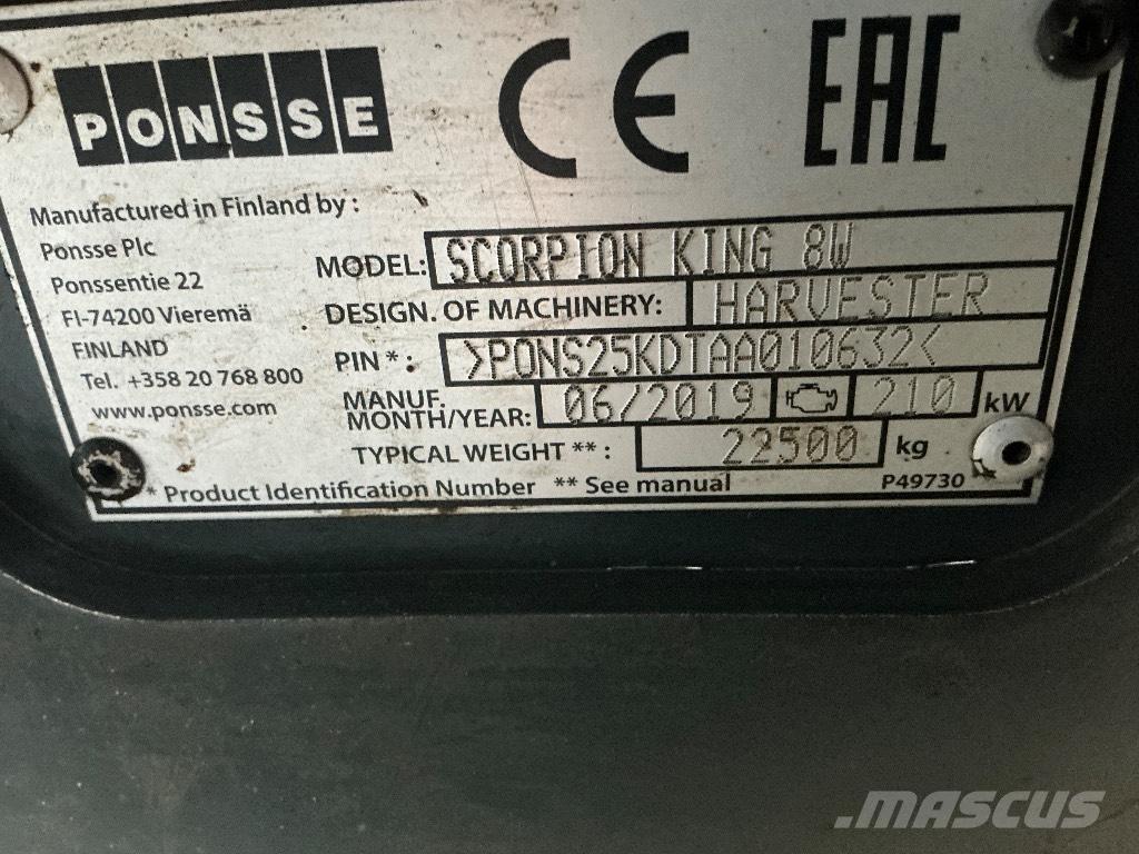 Ponsse Scorpion King Betakarítók