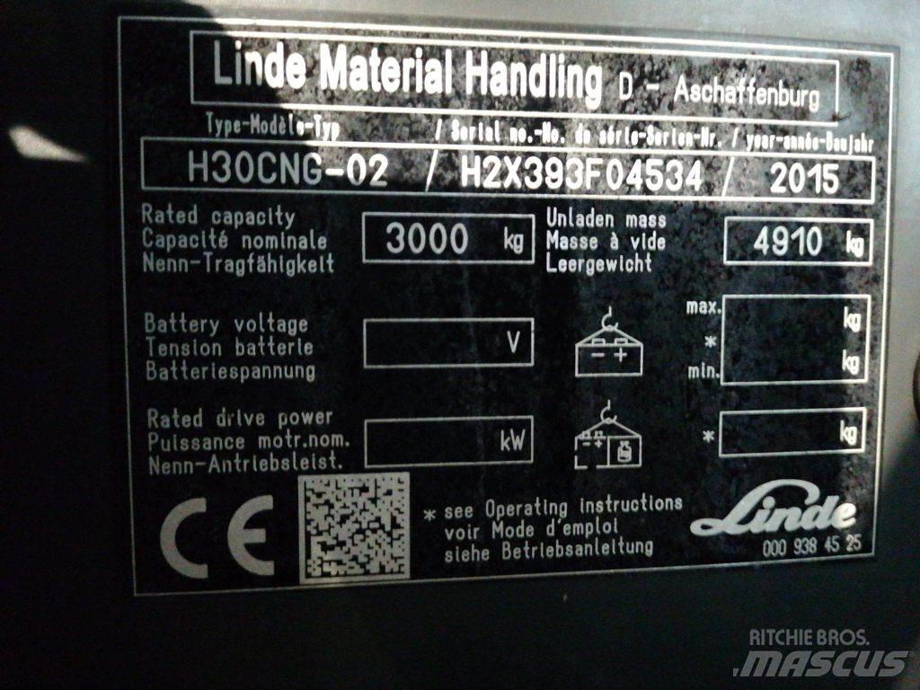 Linde H30TCNG-02 Gázüzemű targoncák