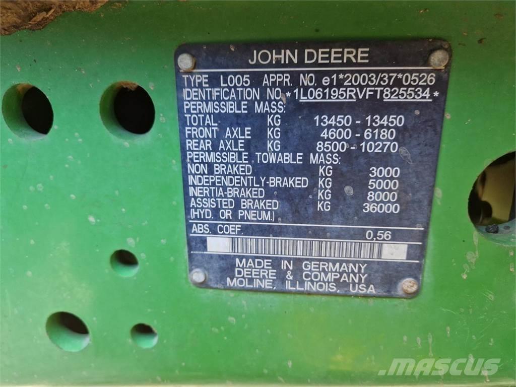 John Deere 6195R Traktorok