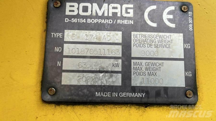 Bomag BW174 AD Ikerdobos hengerek