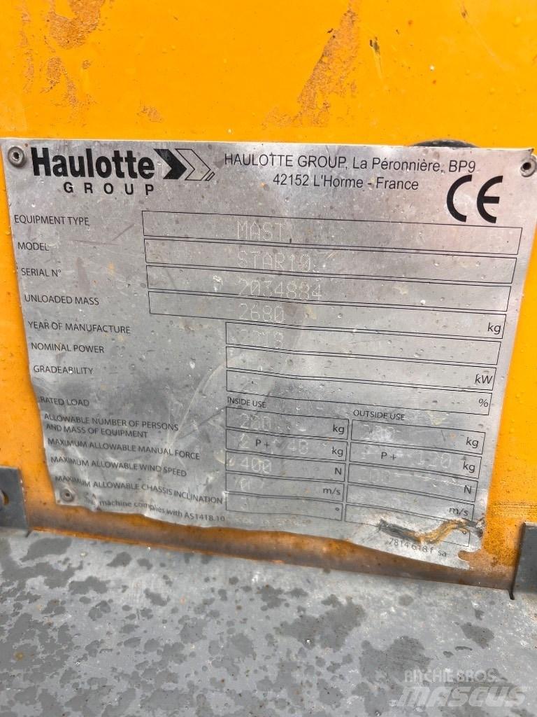 Haulotte Star 10 Teleszkópos emelők