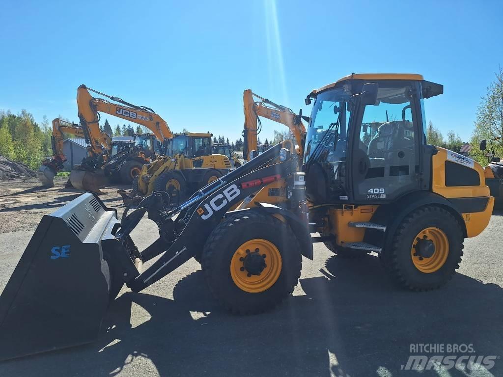 JCB 409 SV Gumikerekes homlokrakodók