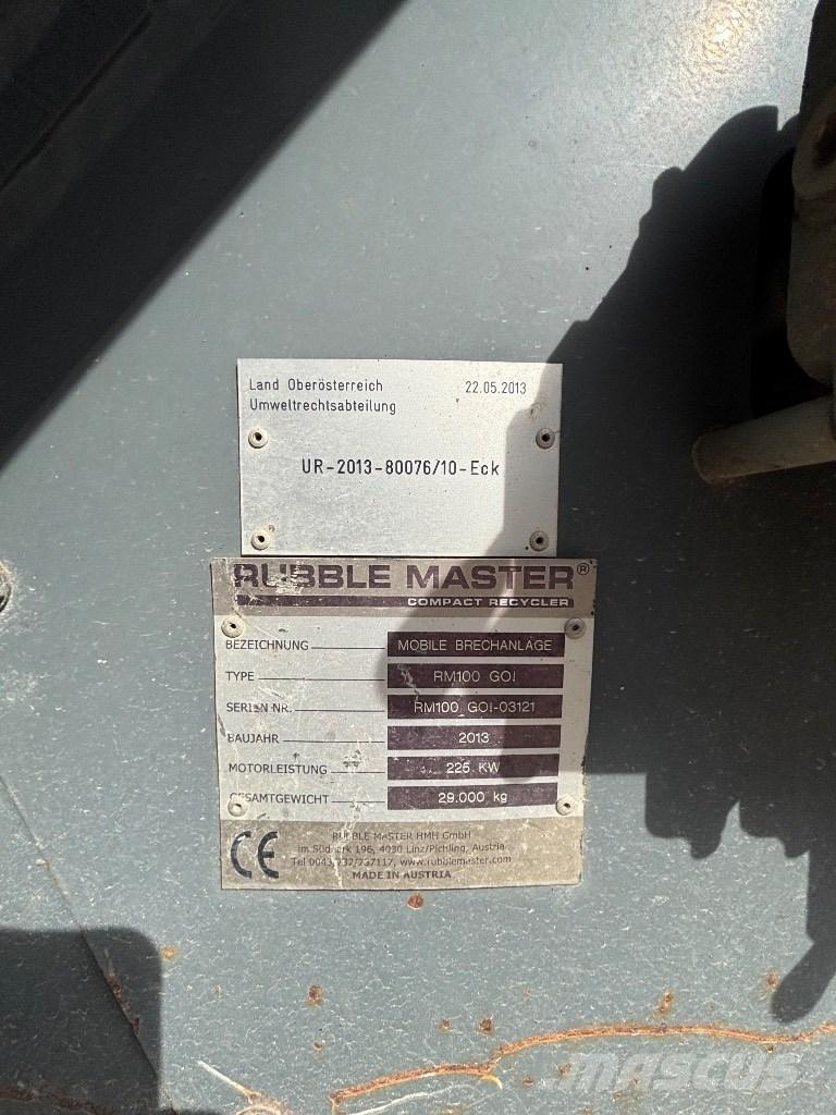 Rubble Master RM 100 Mobil törőgépek
