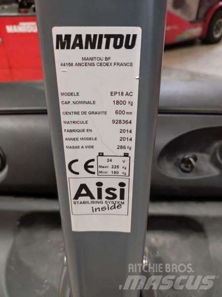 Manitou EP18 Elektromos gyalogkíséretű targoncák