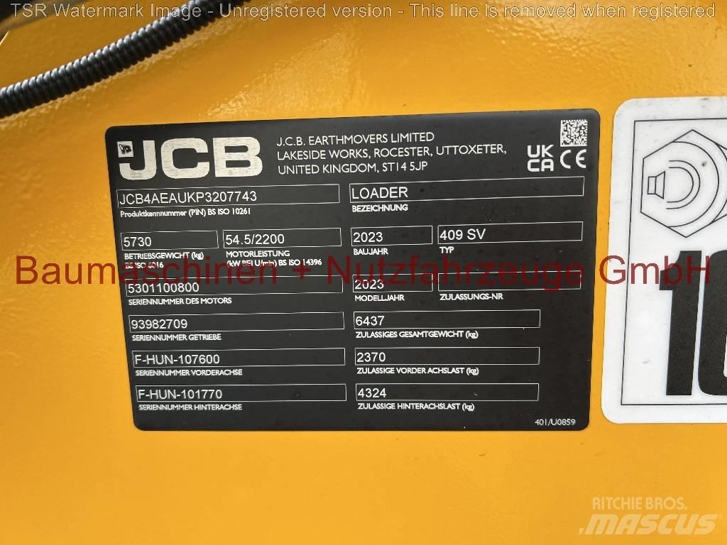 JCB 409 -gebraucht- Gumikerekes homlokrakodók