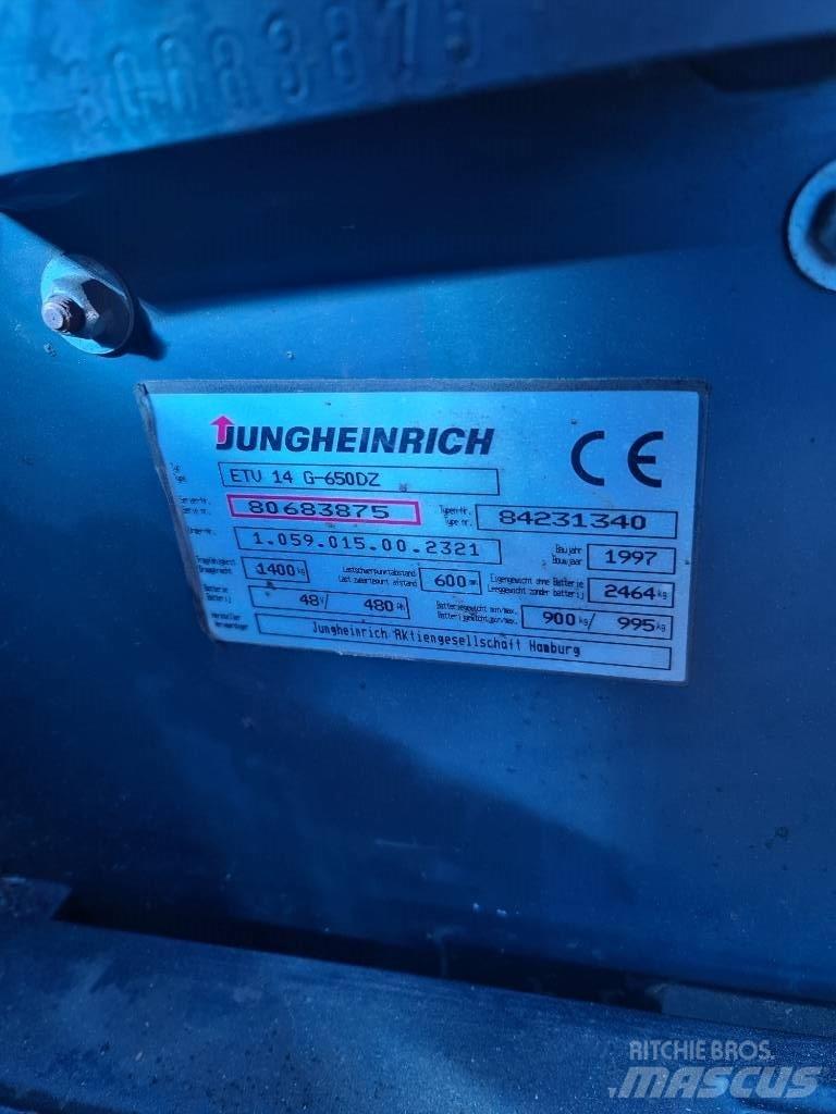 Jungheinrich ETV 14 Tolóoszlopos targonca