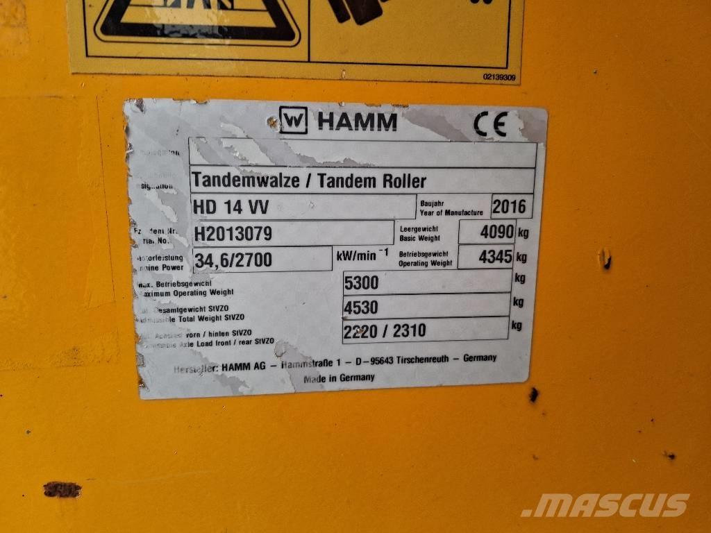 Hamm HD 14 VV Ikerdobos hengerek