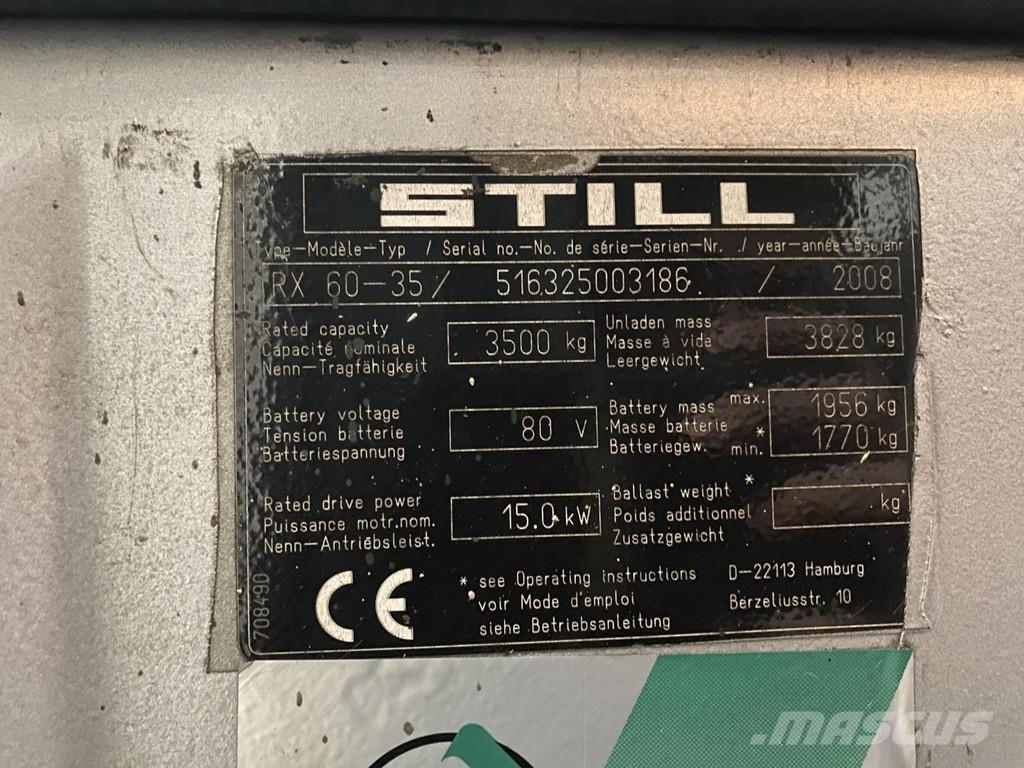 Still RX60-35 Elektromos targoncák