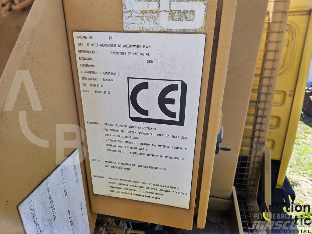 MAN M90 Teherautóra szerelt emelők és állványok