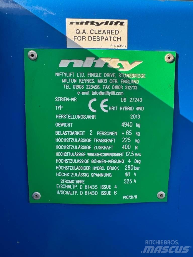 Niftylift HR 17 D E Karos emelők