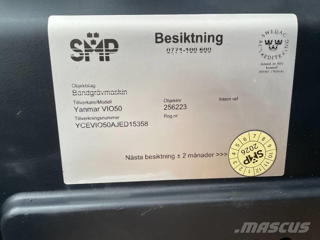 Yanmar Vio 50 Mini kotrók < 7t