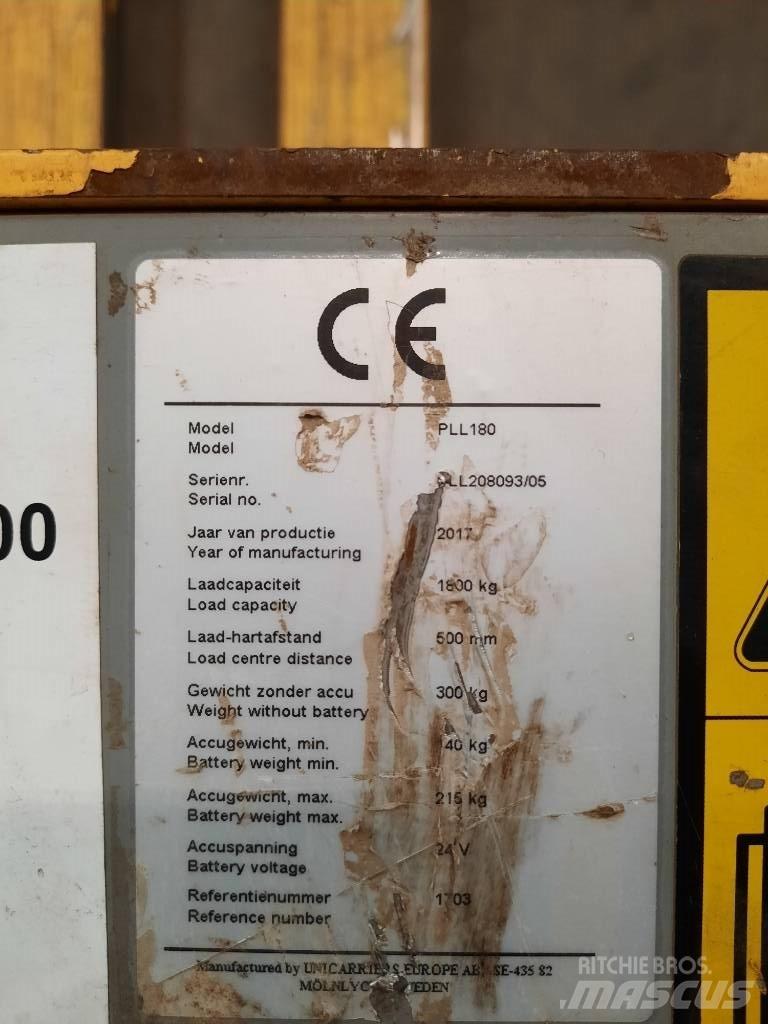 UniCarriers PLL180 Alacsony emelőkocsi
