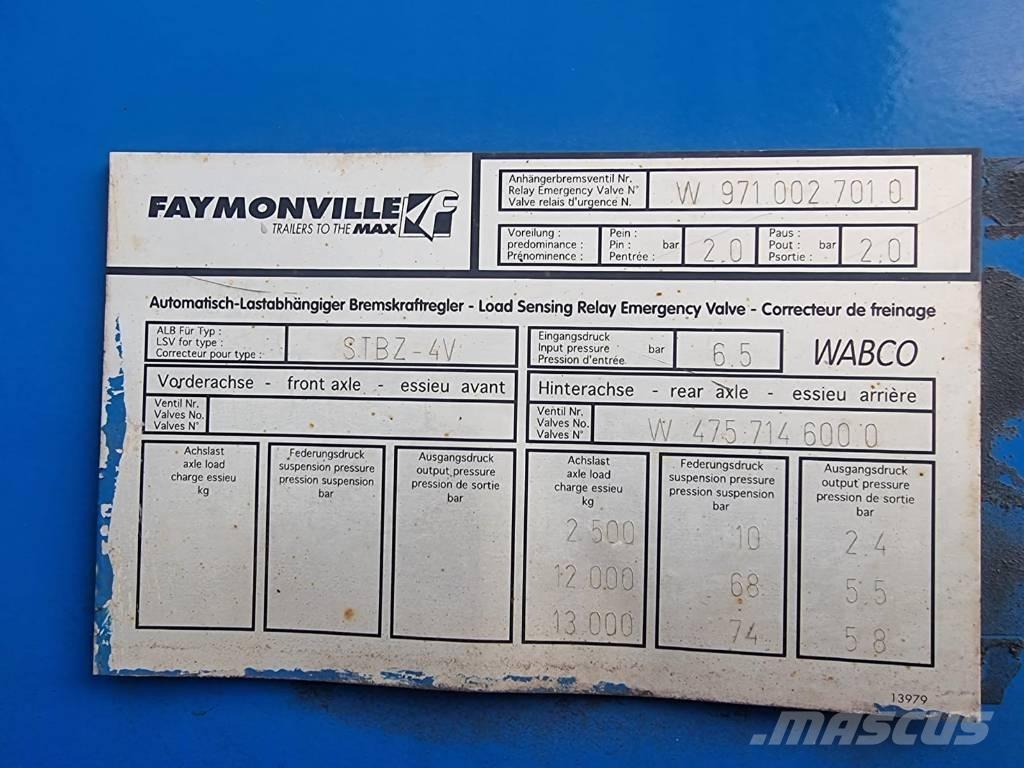 Faymonville STBZ-6VA Konténeremelő félpótkocsik
