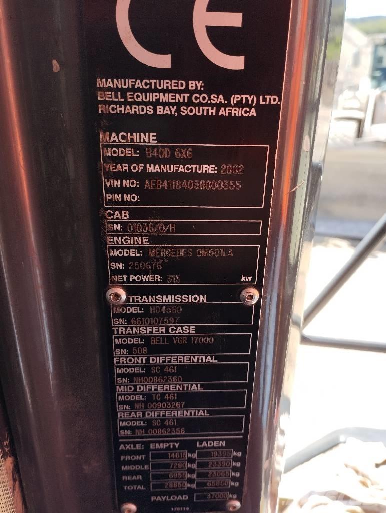 Bell B 40 D Csuklósdömperek