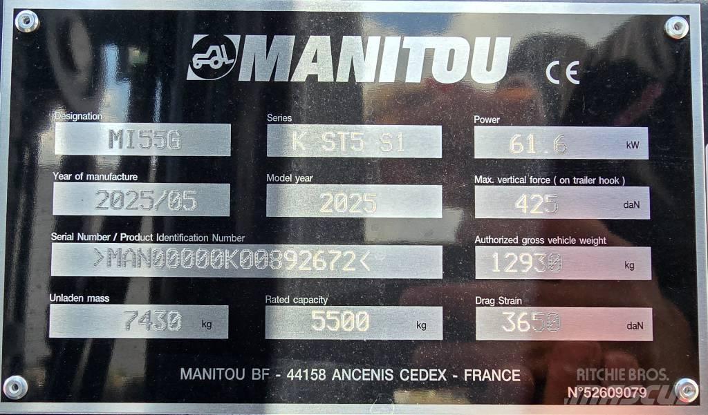 Manitou MI 55 G Gázüzemű targoncák