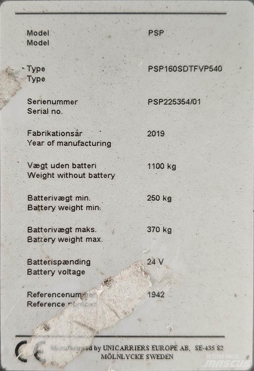 Atlet PSP160 Vezetőállásos alacsony emelőkocsi