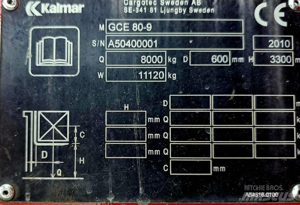 Kalmar GCE 80-9 Gázüzemű targoncák