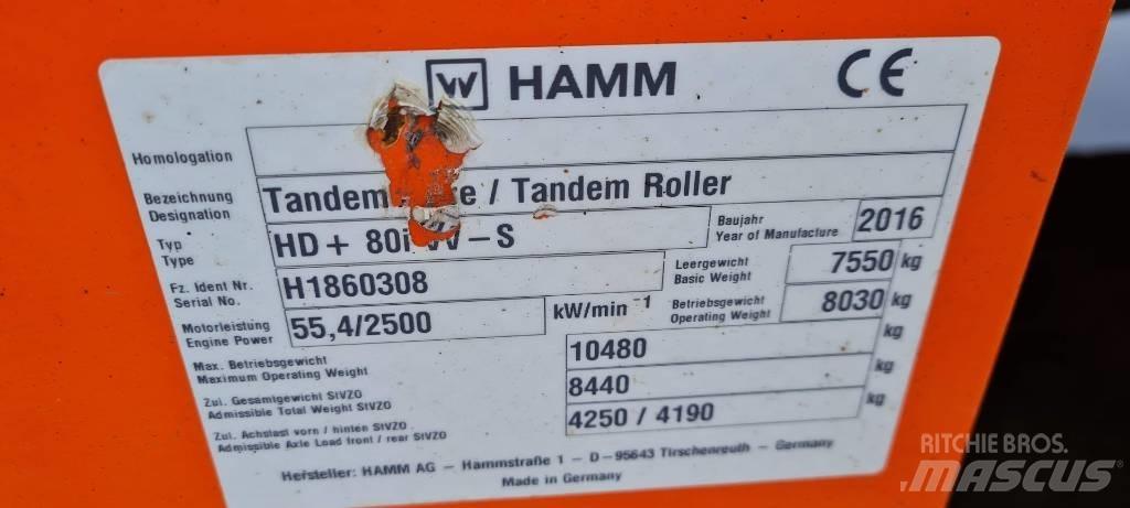 Hamm HD+ 80 i VV-S Ikerdobos hengerek