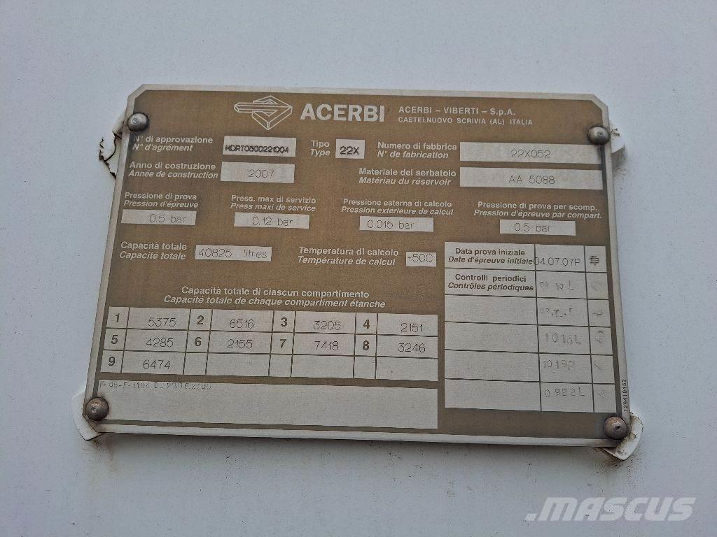 Acerbi ASO64003SP Tartályos félpótkocsik