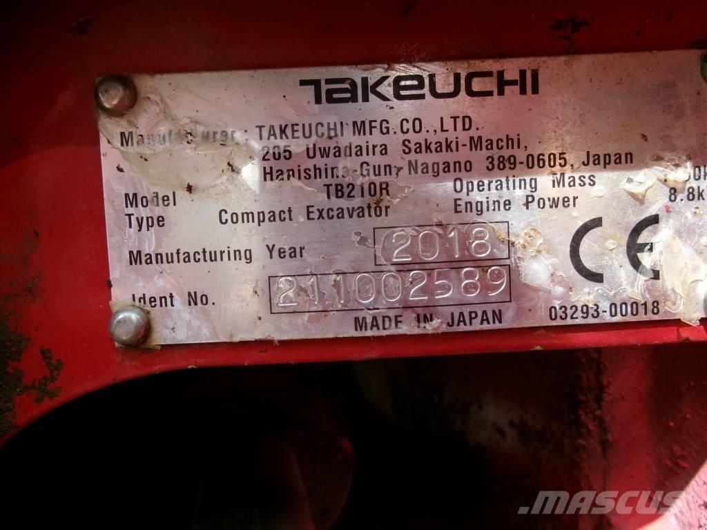Takeuchi TB 210 R Mini kotrók < 7t