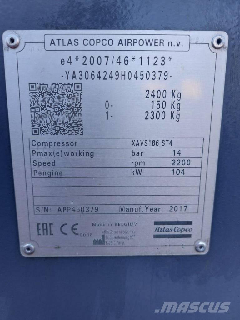 Atlas Copco XAVS186 Kompresszorok