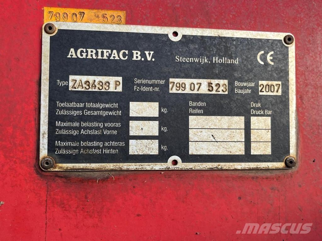 Agrifac ZA3433 Egyéb betakarító felszerelések